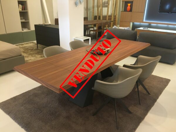 CATTELAN Tavolo Eliot Wood Drive + 4 sedie Indy