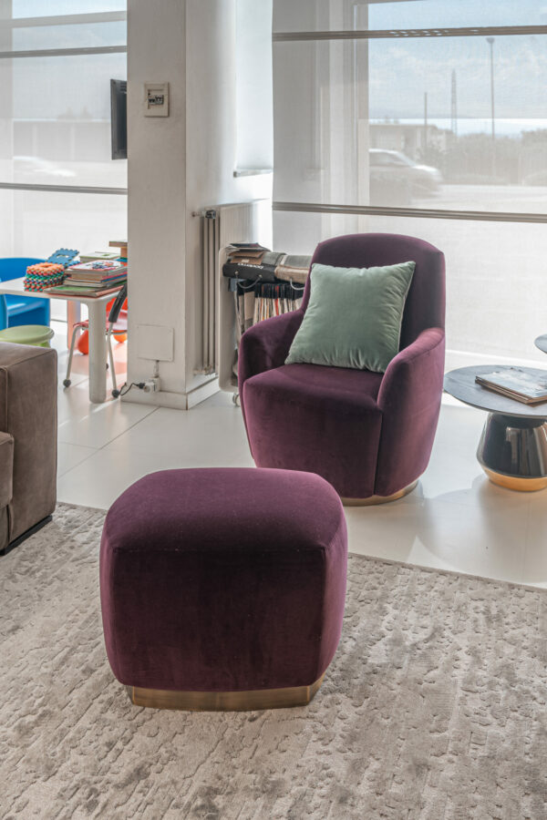 BODEMA Poltrona INGRID + Pouff BUTTON + Pouff INGRID - immagine 3